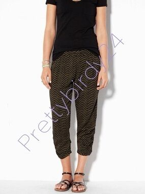 Retro AEO Olive Chevron Harem Cropped Pants
